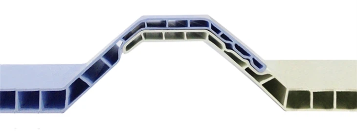 PVC Twin Wall Hollow Roof Extrusion Line